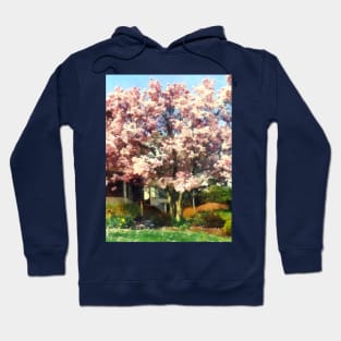 Spring - Magnolia Near Green House Hoodie